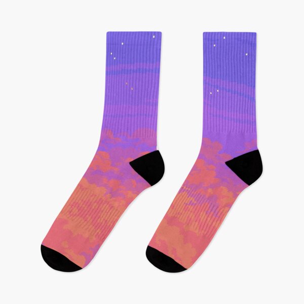 Item preview, Purple and Orange Sunset Clouds ✨ designed and sold by Tofu's Pixel Art Store.