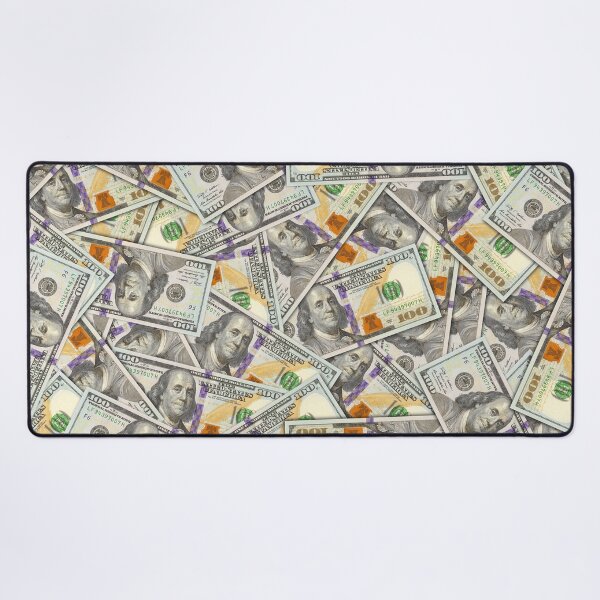 Artikelvorschau, Zufällig verstreutes US-Papiergeld. Vorderseite einer 100-Dollar-Note entworfen und verkauft von GAleksS.