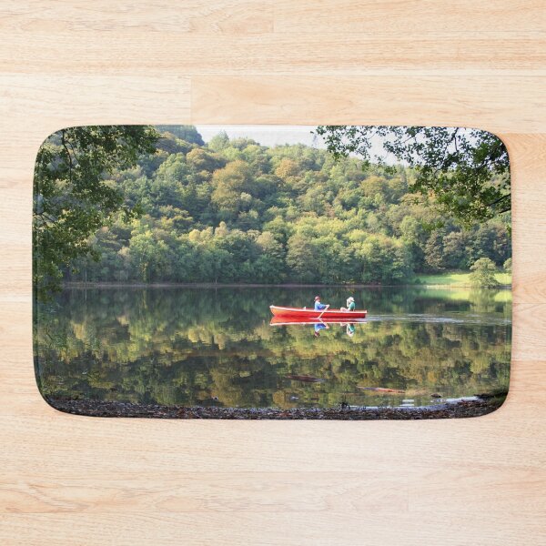 Item preview, Red Row-Boat Reflections - Grasmere Lake designed and sold by Marilyn Harris.