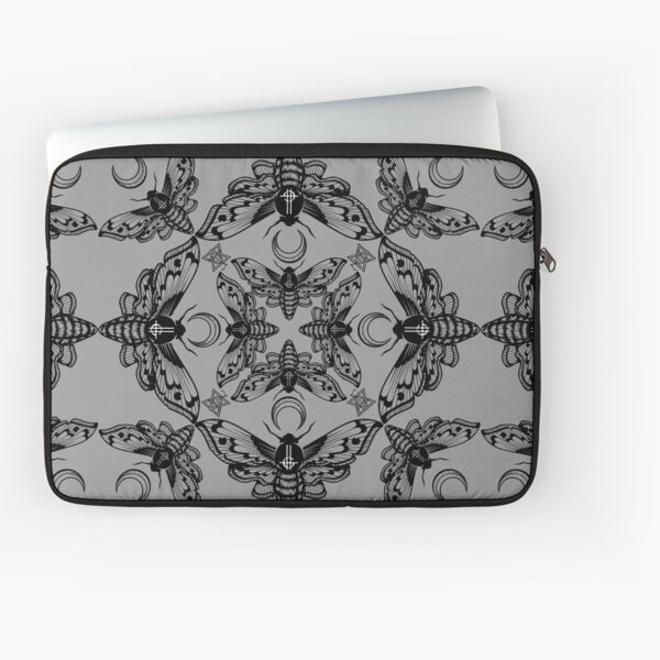 Ghost Cirice Moth Kaleidoscope Laptop Sleeve