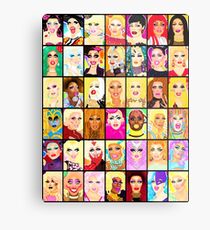 LIFE IS A DRAG Metal Print