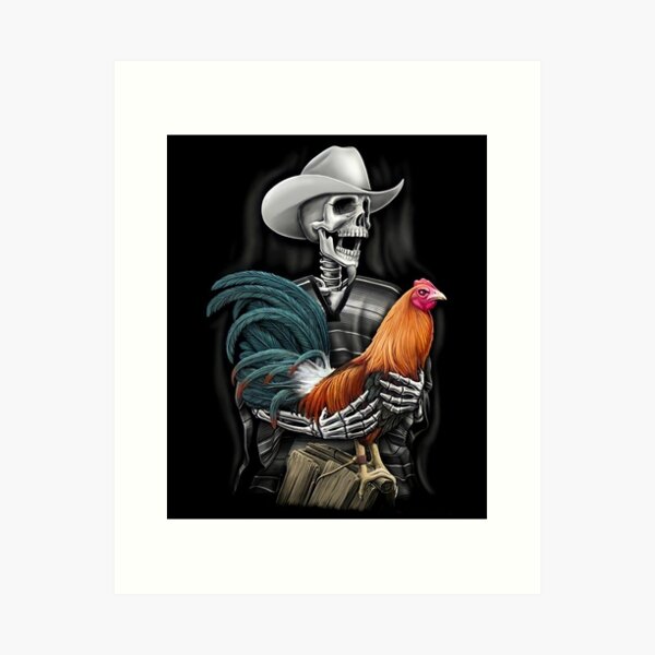 Item preview, Rooster Skull Calavera designed and sold by the365tstore.