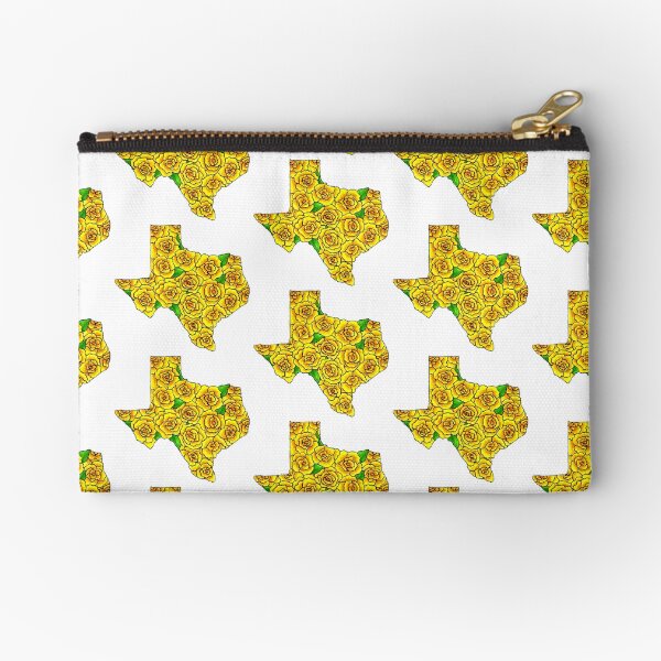 Yellow Rose of Texas Zipper Pouch