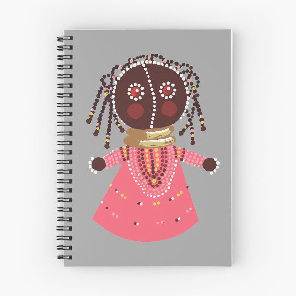 Aperçu de l'œuvre African baby doll in pink dress créée et vendue par mariam-h.