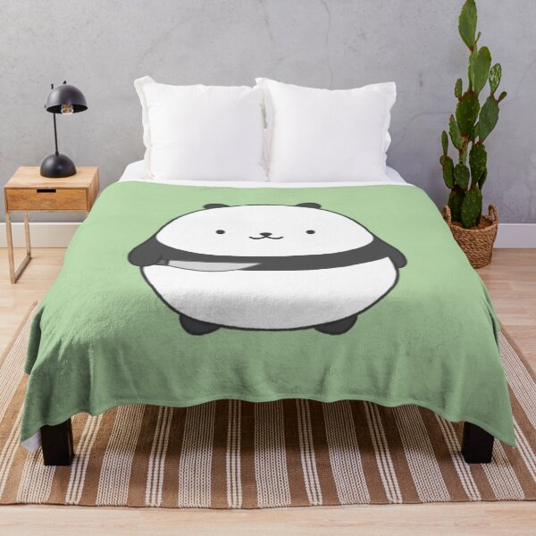 Item preview, stabby panda (green bg) designed and sold by DesignByJennyyy.