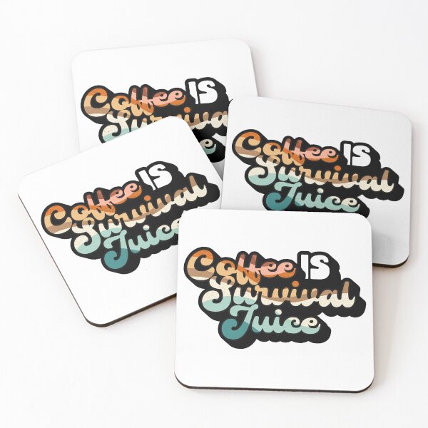 Item preview, Retro Style Coffee is Survival Juice | Coffee obsessed  designed and sold by Yellow Coffee.