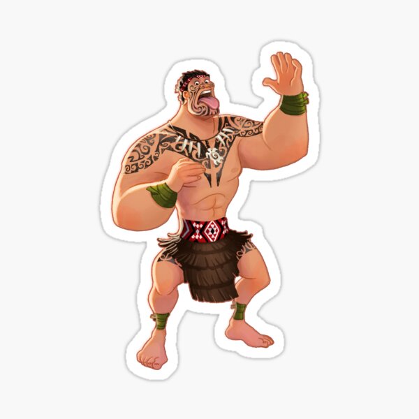 Maori Warrior sticker Sticker