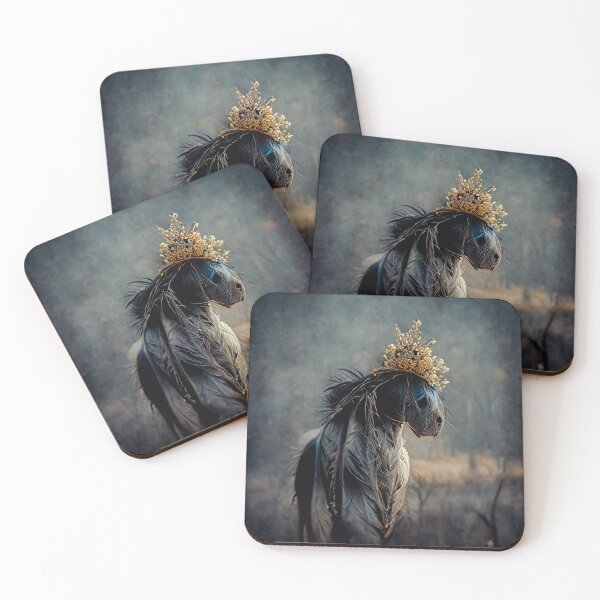 Item preview, Horse Design Wearing Crown designed and sold by AnimalArtPhotos.