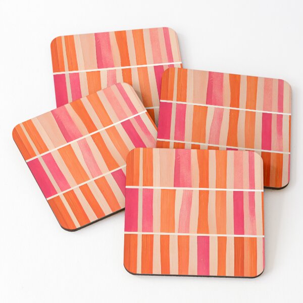 Item preview, Pink and Orange Stripes designed and sold by samjoule.