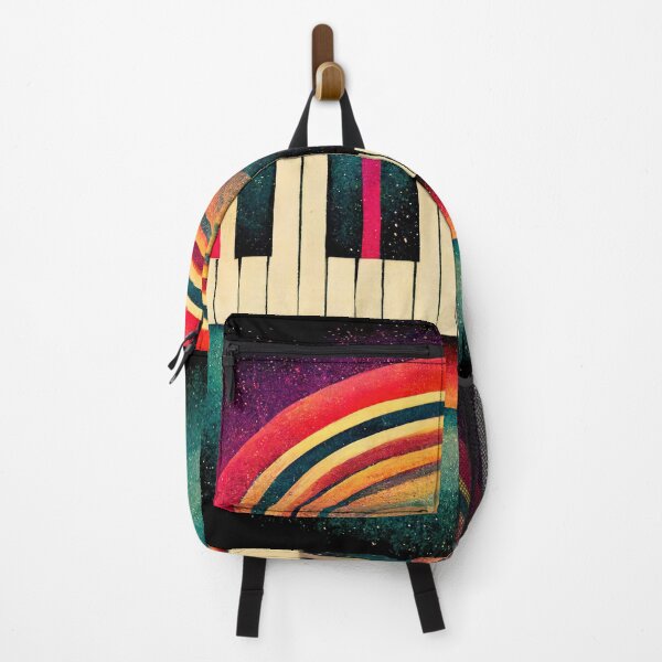 Item preview, Psychedelic Piano Keyboard Print designed and sold by ThePurpleMelon.