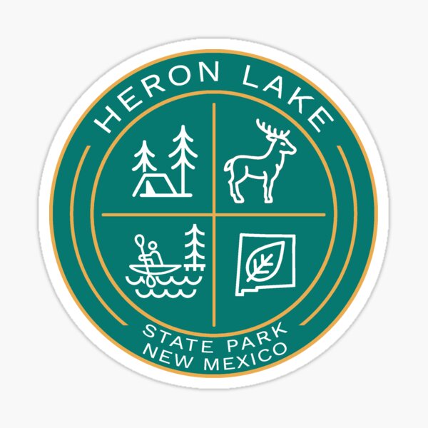 "Heron Lake State Park Heraldic Logo" Sticker for Sale by VanyaKar