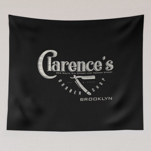 Item preview, Clarence's Barber Shop, wood grain distressed designed and sold by PettyVerena.