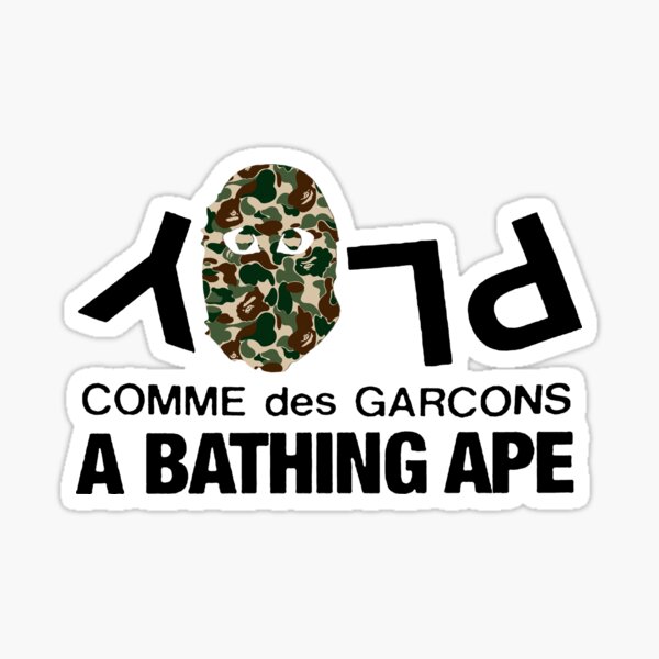 Play With Me x CDG x Ape Sticker