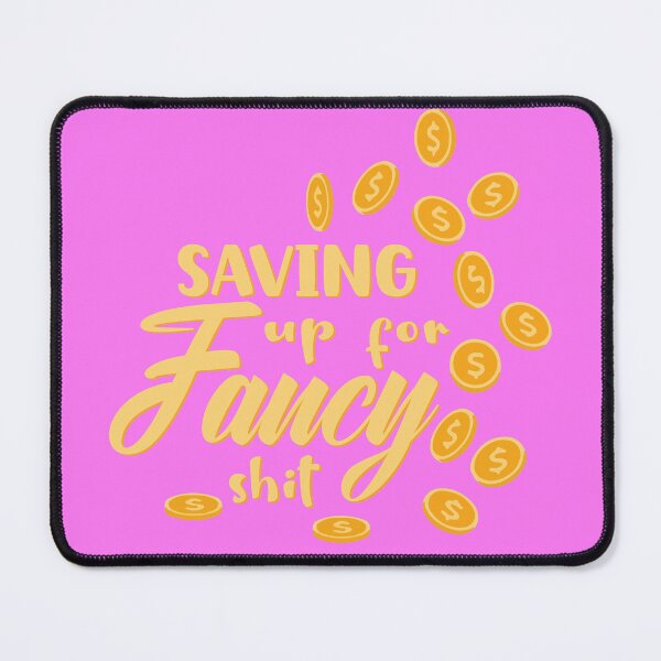 Item preview, Saving up for fancy shit gold coins giggle money aesthetic print designed and sold by Novel-ty.