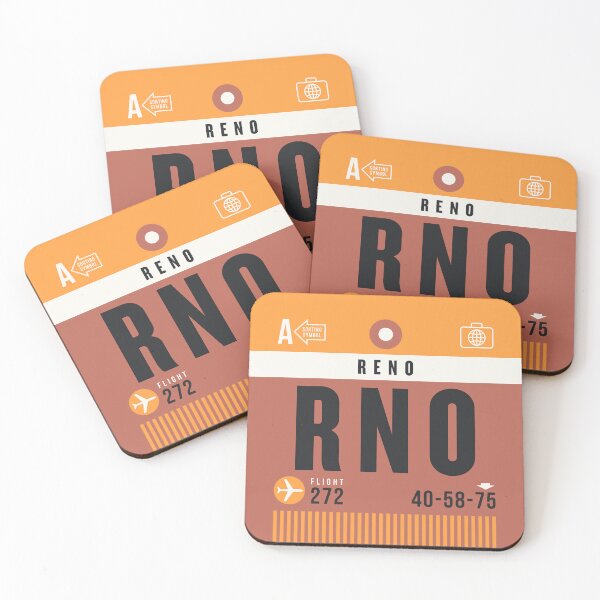 Item preview, Luggage Tag A - RNO Reno Nevada USA designed and sold by VoodooCircus.