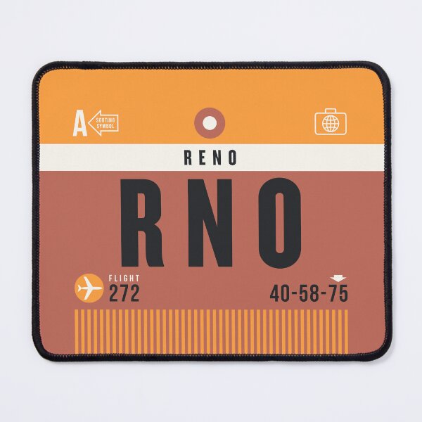 Item preview, Luggage Tag A - RNO Reno Nevada USA designed and sold by VoodooCircus.