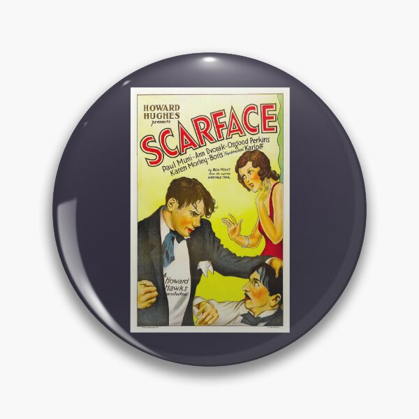 Item preview, Excellent Roles Film Original Vintage Scarface Tony And Johnny Fight Each Other Painted Theatrical R designed and sold by HowardAngeline.