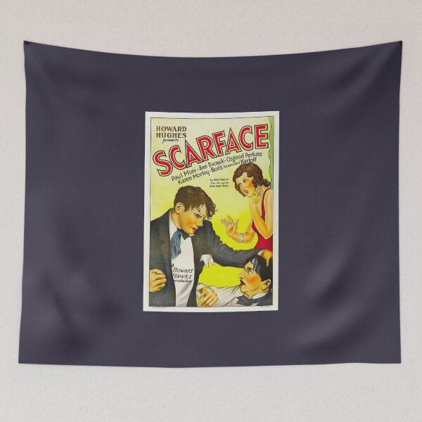 Item preview, Excellent Roles Film Original Vintage Scarface Tony And Johnny Fight Each Other Painted Theatrical R designed and sold by HowardAngeline.