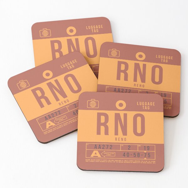 Item preview, Luggage Tag B - RNO Reno Nevada USA designed and sold by VoodooCircus.
