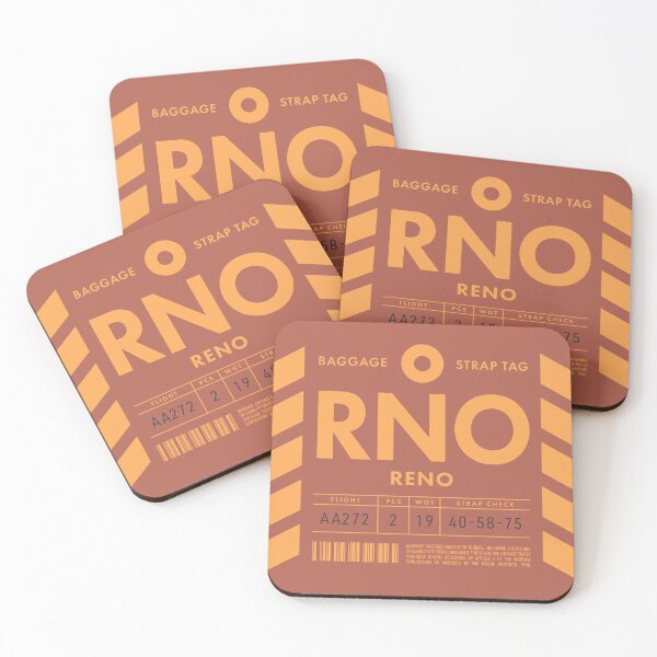 Item preview, Luggage Tag D - RNO Reno Nevada USA designed and sold by VoodooCircus.