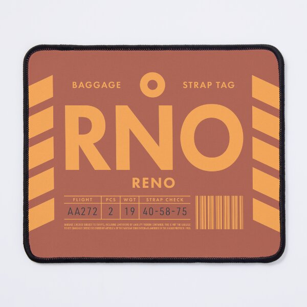 Item preview, Luggage Tag D - RNO Reno Nevada USA designed and sold by VoodooCircus.