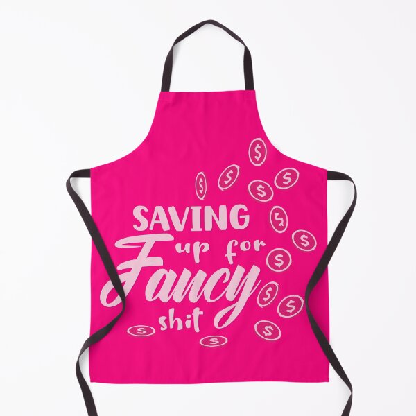 Item preview, Saving up for fancy shit gold coins giggle money hot pink aesthetic print designed and sold by Novel-ty.