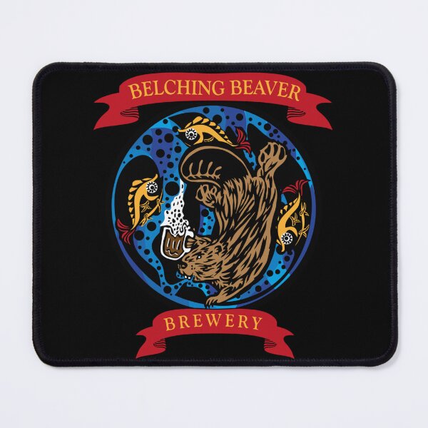 Item preview, Belching Beaver Brewery Logo 15 Sticker designed and sold by carurbrenda.