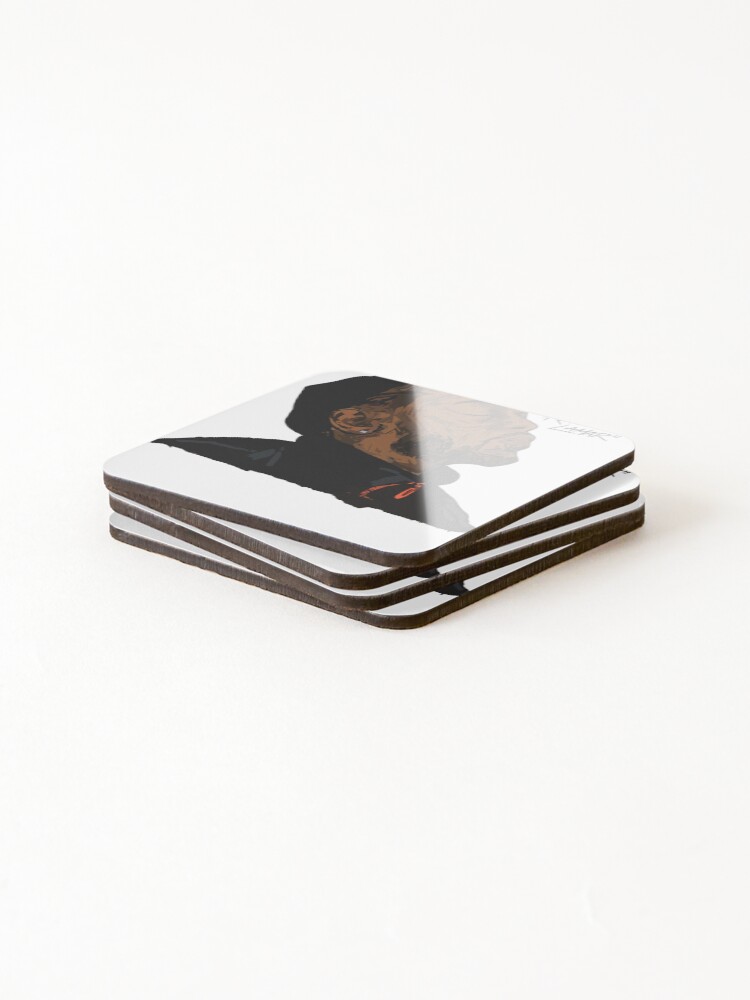 Thumbnail 4 of 5, Coasters (Set of 4), Best Rapper designed and sold by DONALDAKIN8.