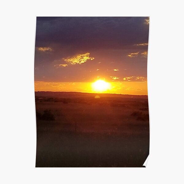 Montana Sunset Poster