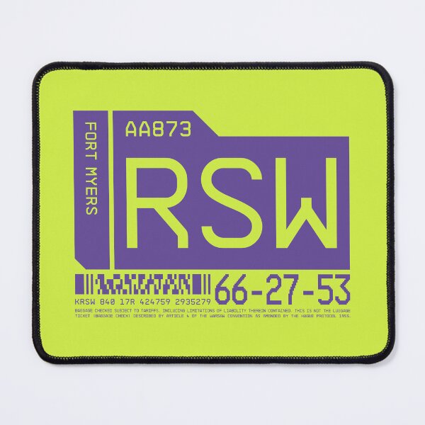 Item preview, Luggage Tag C - RSW Fort Myers Florida USA designed and sold by VoodooCircus.