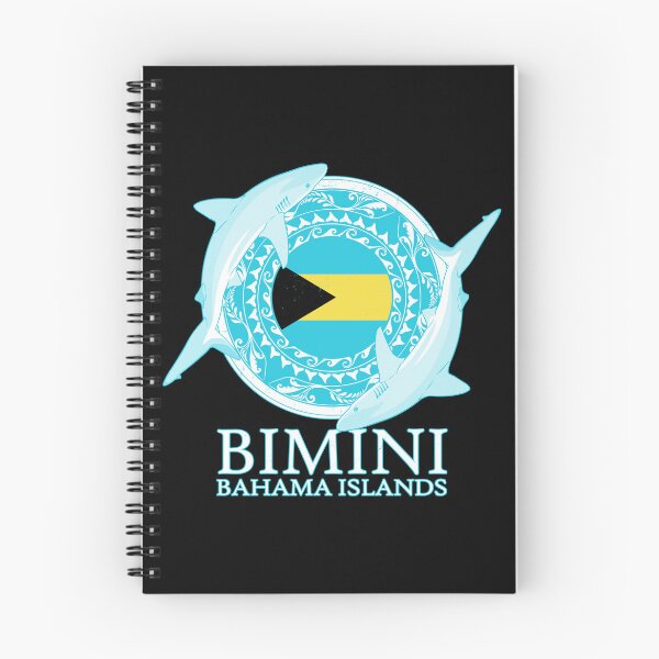 Item preview, Caribbean reef shark Bimini Bahamas flag designed and sold by NicGrayGraphic.
