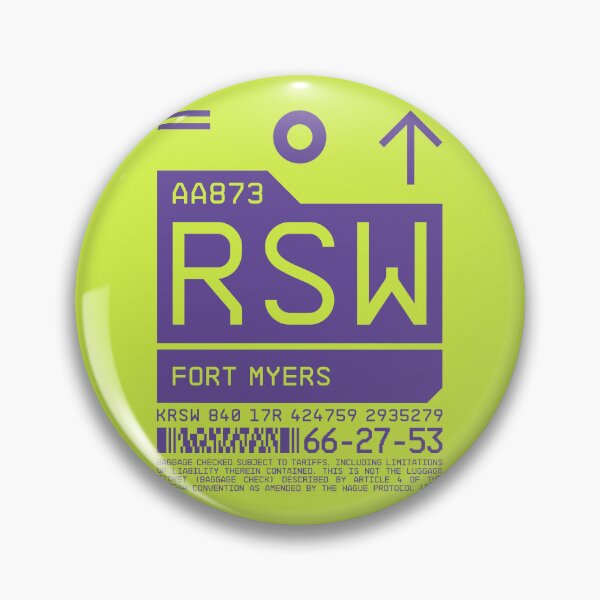 Item preview, Luggage Tag C - RSW Fort Myers Florida USA designed and sold by VoodooCircus.