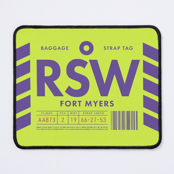 Item preview, Luggage Tag D - RSW Fort Myers Florida USA designed and sold by VoodooCircus.
