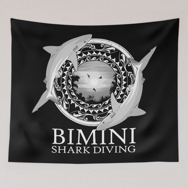 Item preview, Caribbean reef shark Bimini Bahamas designed and sold by NicGrayGraphic.