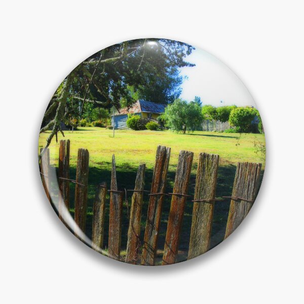 Item preview, Rustic Fence - View to Ackerman's Cottage - Hill End designed and sold by Marilyn Harris.