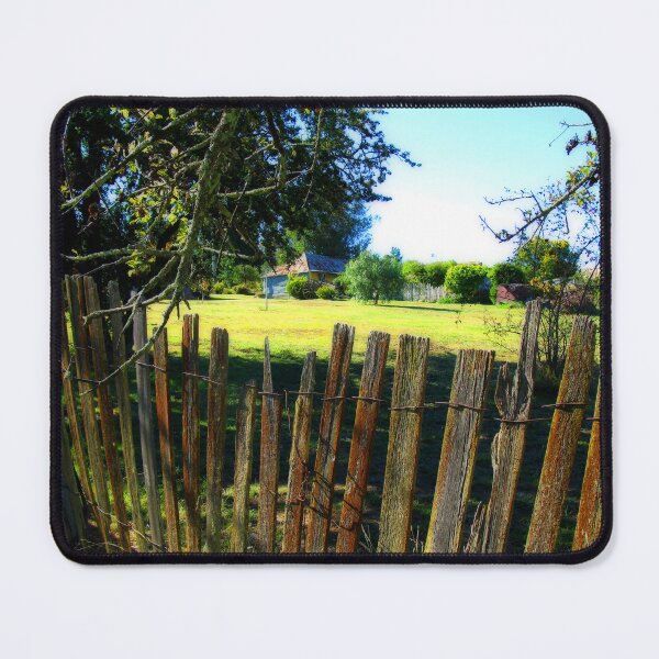 Item preview, Rustic Fence - View to Ackerman's Cottage - Hill End designed and sold by Marilyn Harris.