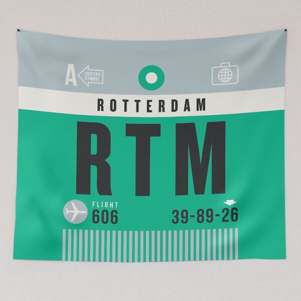 Aperçu de l'œuvre Luggage Tag A - RTM Rotterdam Netherlands créée et vendue par VoodooCircus.