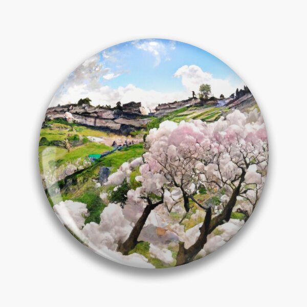 Item preview, AI Art | Terraced Fields and Sakura Trees designed and sold by aiart0711.