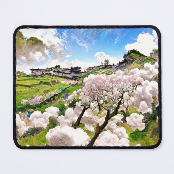 Item preview, AI Art | Terraced Fields and Sakura Trees designed and sold by aiart0711.