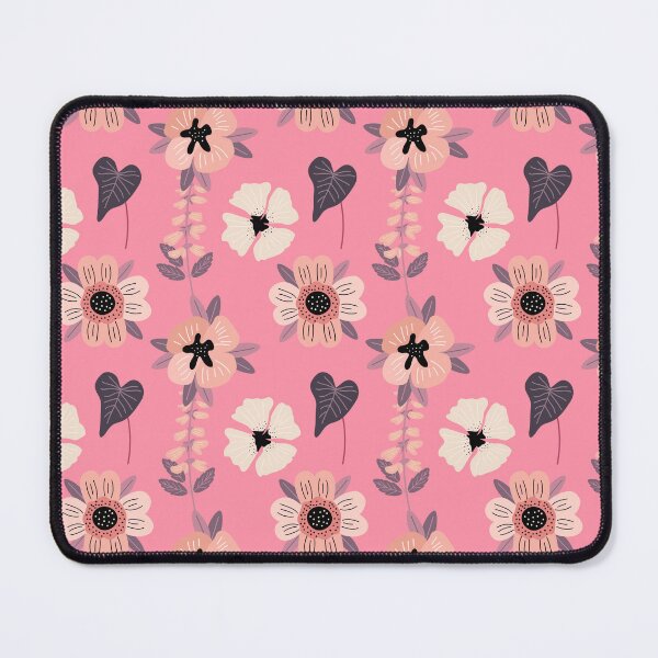 Item preview, Monstera Leaves Plant Organic Sunflower Flowers Pink Art designed and sold by risingrocket.