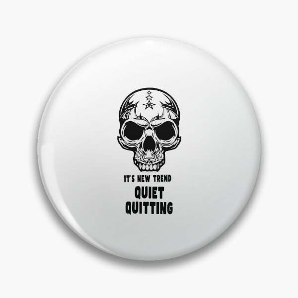 Item preview, Quiet Quitting Skull designed and sold by PodiShawna.