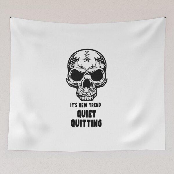 Item preview, Quiet Quitting Skull designed and sold by PodiShawna.