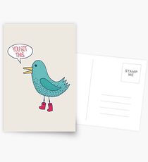 Emotional Support Duck Postcards