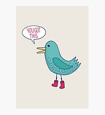 Emotional Support Duck Photographic Print