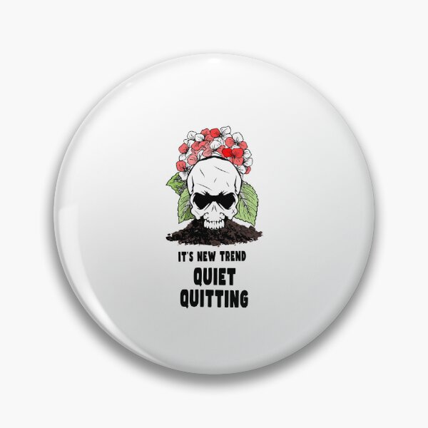 Item preview, Quiet Quitting Death Skull designed and sold by PodiShawna.