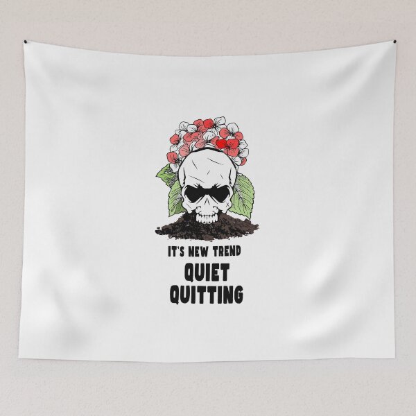 Item preview, Quiet Quitting Death Skull designed and sold by PodiShawna.