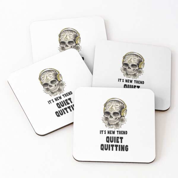 Item preview, Quiet Quitting Music Skull designed and sold by PodiShawna.