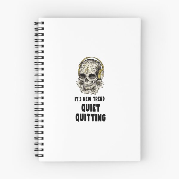 Item preview, Quiet Quitting Music Skull designed and sold by PodiShawna.