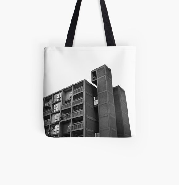Park Hill Lift Shaft All Over Print Tote Bag