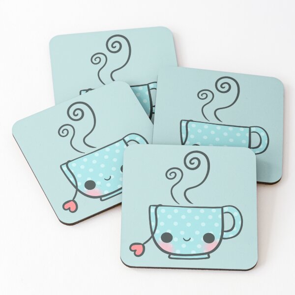 Item preview, Kawaii Teacup - Cute Cup of Tea designed and sold by FreyaDraws.